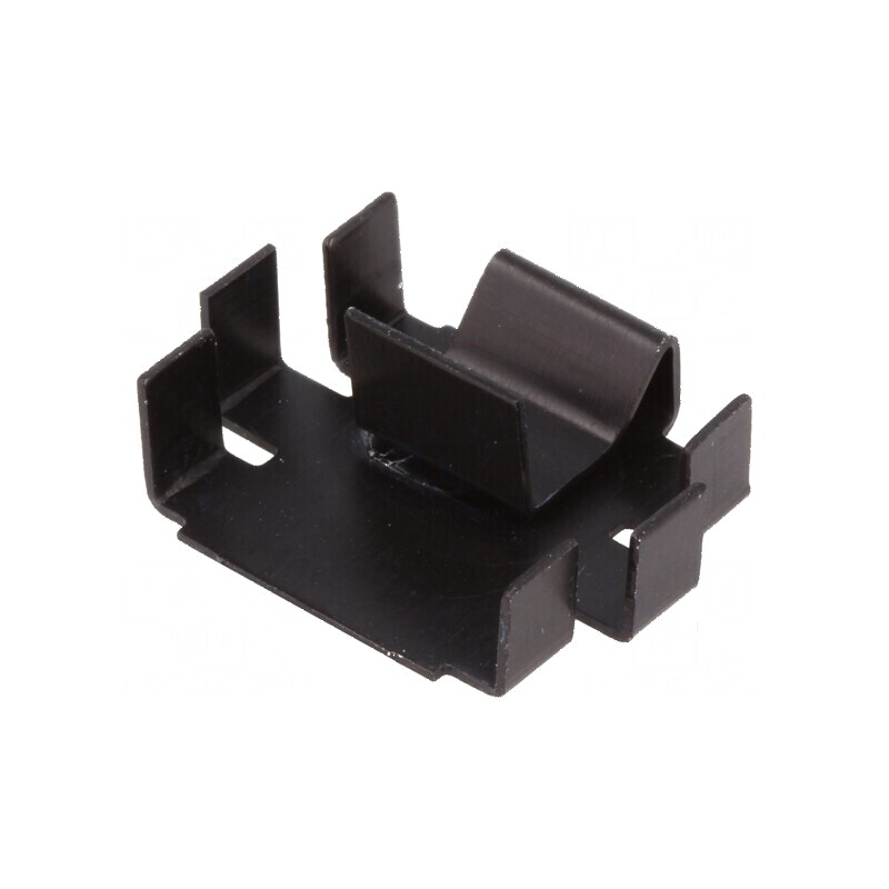 Radiator presat TO220 negru 20,5mm x 25mm x 7mm 25K/W | Electronic-mag.ro | Componente Electronice