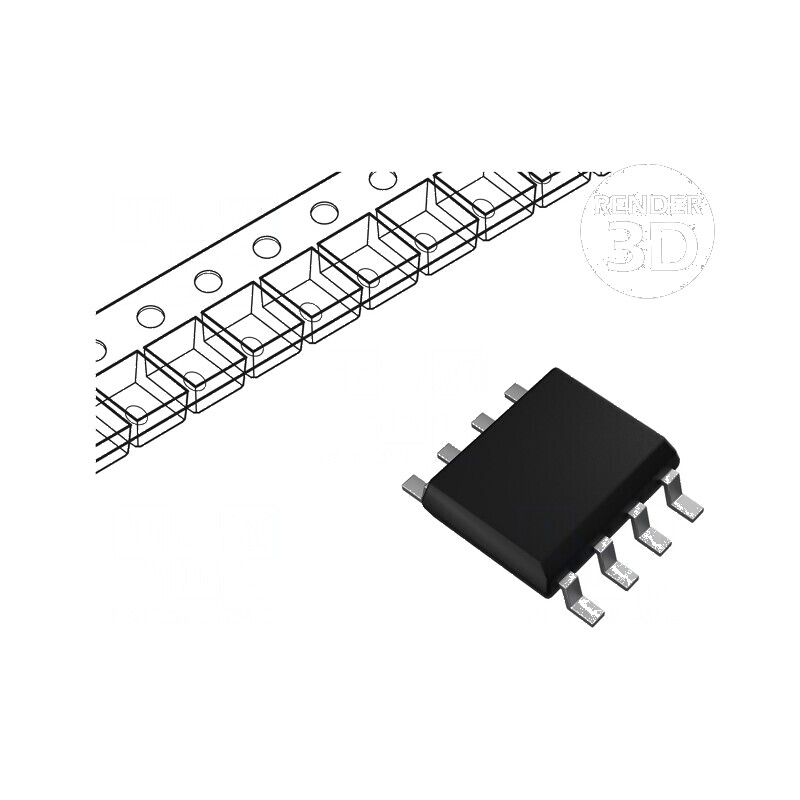 Memorie FLASH 8Mb SPI 1Mx8bit 108MHz SOP8 | Electronic-mag.ro | Componente Electronice