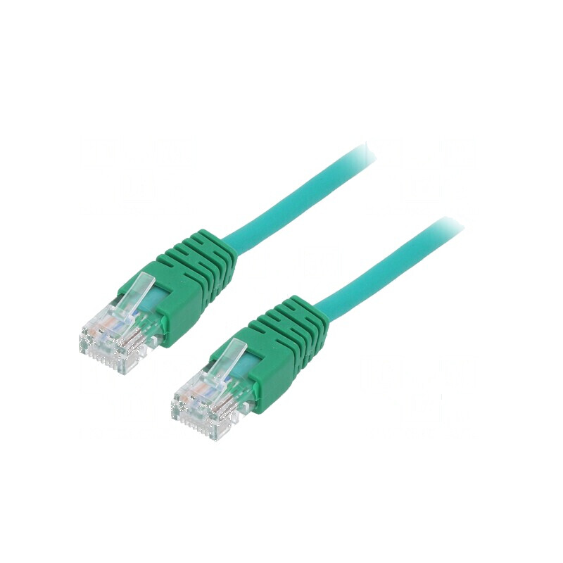 Cablaj Patch Cord U/UTP 5e 0,25m Verde CCA PVC 26AWG | Electronic-mag.ro | Componente Electronice