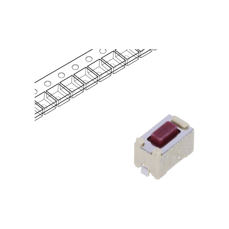 Microîntrerupător TACT SPST 0,05A 12VDC SMT 2,6N 4,3mm | Electronic-mag.ro | Componente Electronice