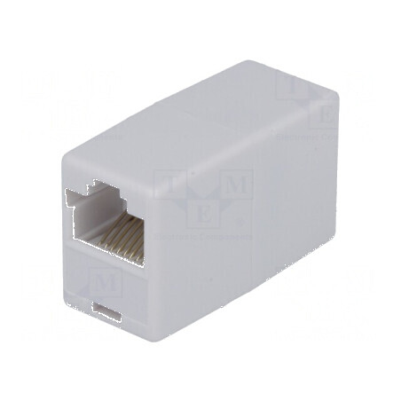 Adaptor 8p8c RJ45 Soclu Dual | Electronic-mag.ro | Componente Electronice