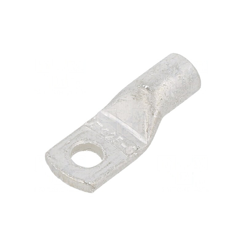 Vârf inelar tubular M6 25mm² 4AWG crimpat pe cablu cositorit | Electronic-mag.ro | Componente Electronice