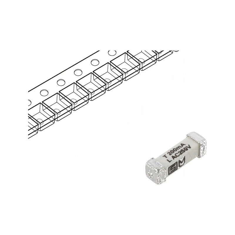 Siguranţă întârziere 200mA 250VAC 125VDC SMD cupru | Electronic-mag.ro | Componente Electronice Siguranţă întârziere 200mA 250VAC 125VDC SMD cupru | Electronic-mag.ro | Componente Electronice