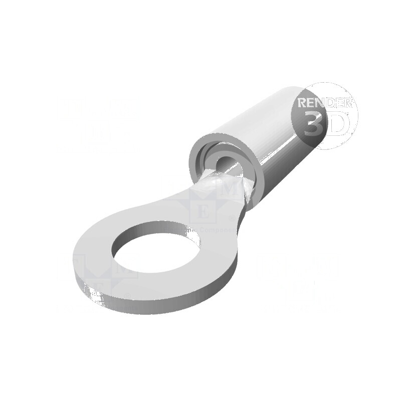 Vârf inelar M4 4,34mm crimpat pentru cablu izolat 0,8-0,9mm2 | Electronic-mag.ro | Componente Electronice