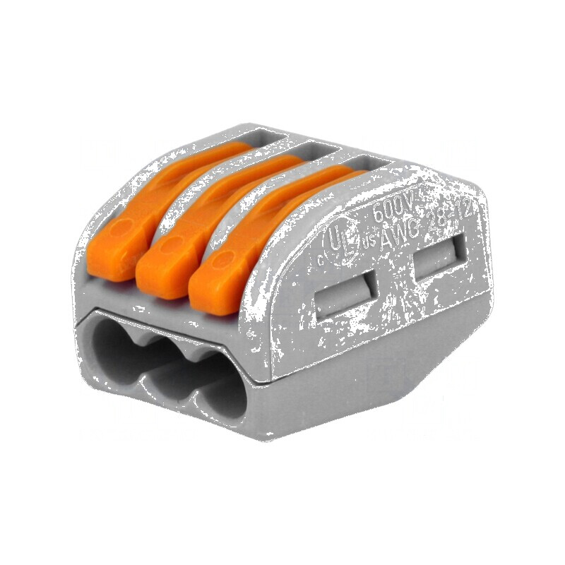 Bornă cu arc 222, eliberare rapidă, 0,08÷2,5mm², 400V, 32A | Electronic-mag.ro | Componente Electronice