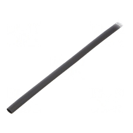 Manșon termocontractabil fără adeziv 2:1, 3,2mm, negru, rolă - soluție profesională pentru izolarea cablurilor | Electronic-mag.