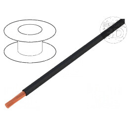 Cablu H05V-K LgY litat Cu 0,5mm² PVC negru 300V/500V, 25m - Cabluri electrice de înaltă calitate | Electronic-mag.ro | Component