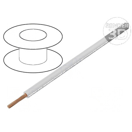 Cablu electric H05V-K, 0,5mm², PVC alb, 300V/500V, lungime 25m | Electronic-mag.ro | Componente Electronice