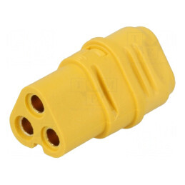 Conector alimentare DC MT30 mamă cu 3 pini pentru cablu lipire - Compatibilitate optimă | Electronic-mag.ro | Componente Electro