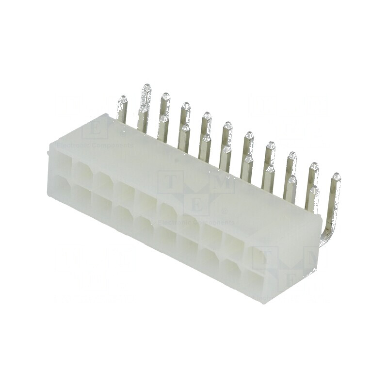 Conector cablu-placă soclu tată N42G 4,2mm PIN 20 THT 600V - Componentă electronică profesională | Electronic-mag.ro | Component