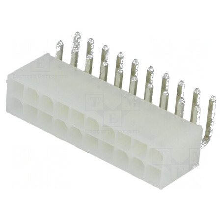 Conector cablu-placă soclu tată N42G 4,2mm PIN 20 THT 600V - Componentă electronică profesională | Electronic-mag.ro | Component