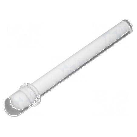 Tub LED rotund Ø5mm cu parte frontală convexă dreptă - accesoriu pentru iluminat | Electronic-mag.ro | Componente Electronice