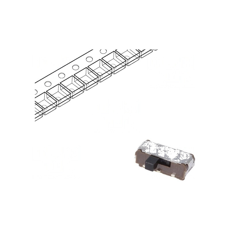 Comutator glisant Poz: 2 SPDT 0,3A/6VDC ON-ON SMT pentru PCB | Electronic-mag.ro | Componente Electronice Comutator glisant Poz: 2 SPDT 0,3A/6VDC ON-ON SMT pentru PCB | Electronic-mag.ro | Componente Electronice