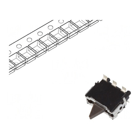 Comutator cu senzor Poz 3 SPDT 0,01A 5VDC 500mΩ Vertical - Dispozitiv de Control Electric Profesional | Electronic-mag.ro | Comp