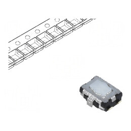 Microîntrerupător TACT SPST 0,02A/15VDC SMT Poz: 2 fără 2,1mm | Electronic-mag.ro | Componente Electronice