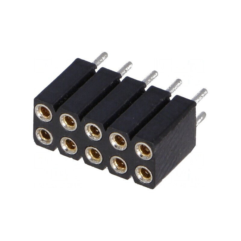 Conector șiruri pini soclu mamă cu 10 contacte întoarse - Componentă electronică de înaltă calitate | Electronic-mag.ro | Compon