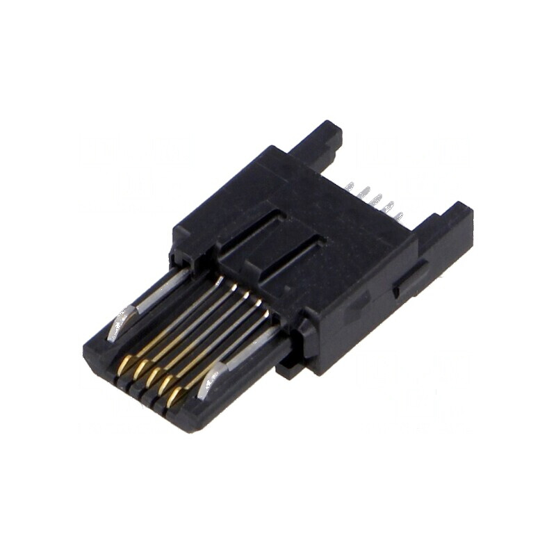 Conector USB B Micro Mufă ZX pentru PCB SMT cu 5 PIN-uri Orizontale | Electronic-mag.ro | Componente Electronice