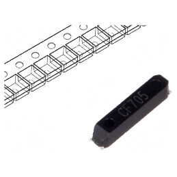 Rezonator cu cuarț 32,768kHz ±20ppm 12,5pF SMD, Raster 5,1mm - Componentă electronică de precizie | Electronic-mag.ro | Componen