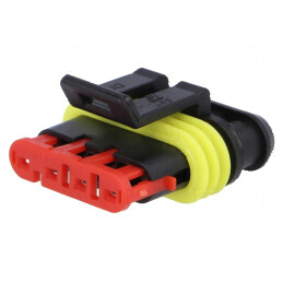 Conector cablu-cablu mufă mamă Superseal 1.5 PIN, temperatură operare -40° până la 125°C | Electronic-mag.ro | Componente Electr