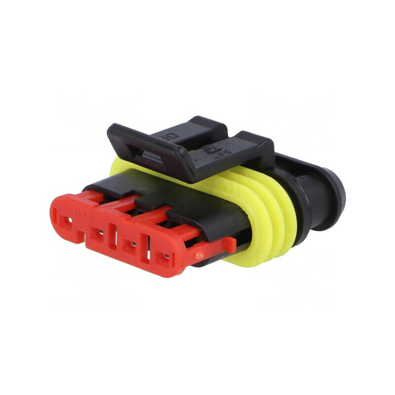 Conector cablu-cablu mufă mamă Superseal 1.5 PIN, temperatură operare -40° până la 125°C | Electronic-mag.ro | Componente Electr