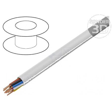 Cablu BiTprotect YTDY 10x0,5mm Rotund Sârmă Cu PVC Alb - Cabluri Electrice de Înaltă Calitate pentru Instalatii Electrice | Elec