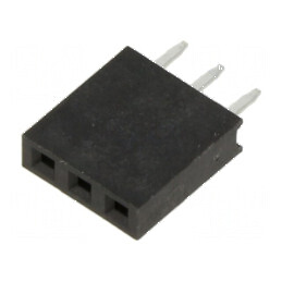 Conector şiruri pini soclu mamă 2,54mm, 3 pini THT pentru PCB - Compatibilitate Profesională | Electronic-mag.ro | Componente El