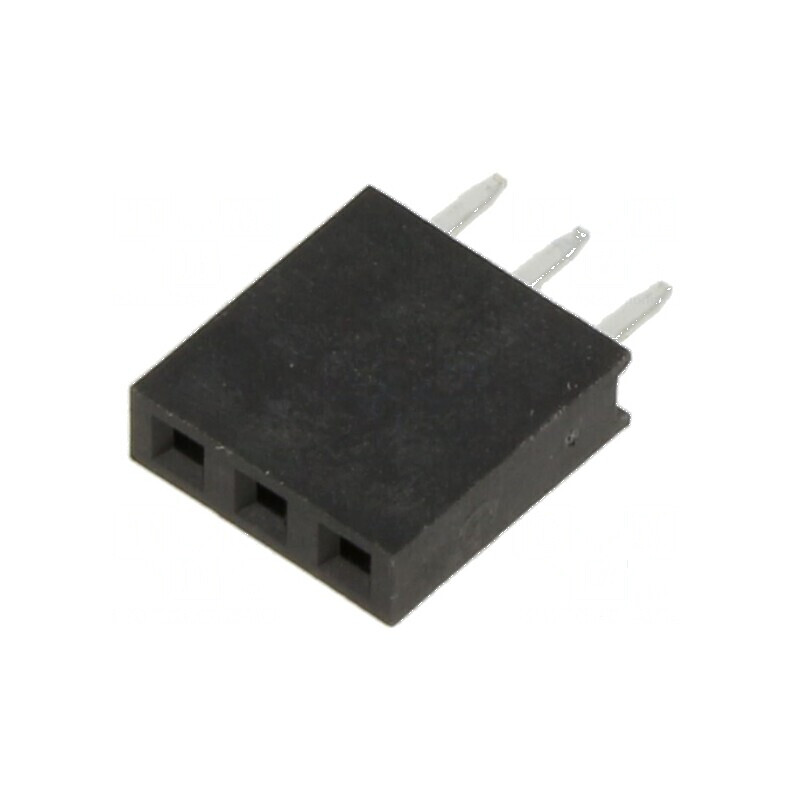 Conector şiruri pini soclu mamă 2,54mm, 3 pini THT pentru PCB - Compatibilitate Profesională | Electronic-mag.ro | Componente El