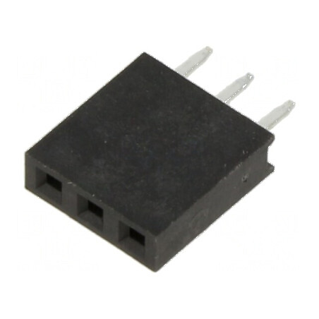 Conector şiruri pini soclu mamă 2,54mm, 3 pini THT pentru PCB - Compatibilitate Profesională | Electronic-mag.ro | Componente El