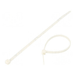 Colier de strângere poliamidă albă T30R, dimensiuni L: 150mm, W: 3,5mm, capacitate 135N | Electronic-mag.ro | Componente Electro