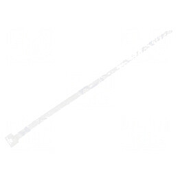 Colier de strângere din poliamidă 300mm x 7,6mm, rezistență 535N, natural | Electronic-mag.ro | Componente Electronice