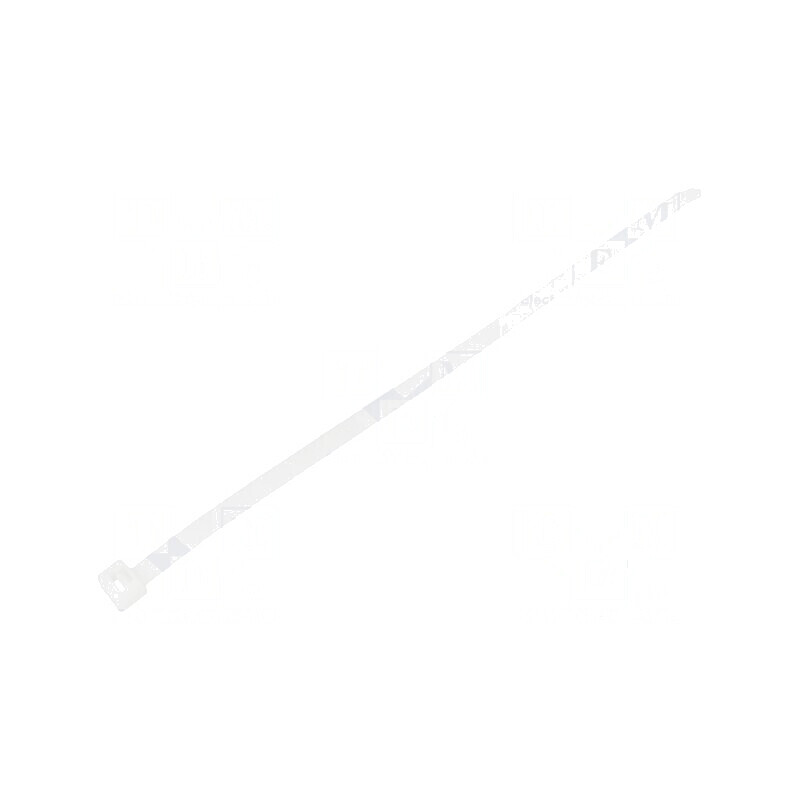 Colier de strângere din poliamidă 300mm x 7,6mm, rezistență 535N, natural | Electronic-mag.ro | Componente Electronice