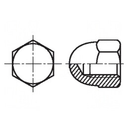 Piuliță hexagonală M10, 1.5, Oțel rezistent la acizi A4, 17mm - Element de fixare industrială | Electronic-mag.ro | Componente E