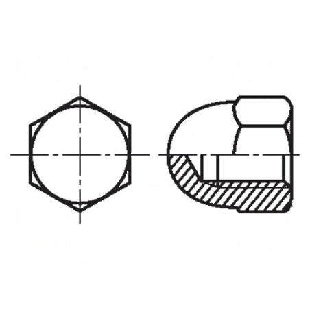 Piuliță hexagonală M10, 1.5, Oțel rezistent la acizi A4, 17mm - Element de fixare industrială | Electronic-mag.ro | Componente E