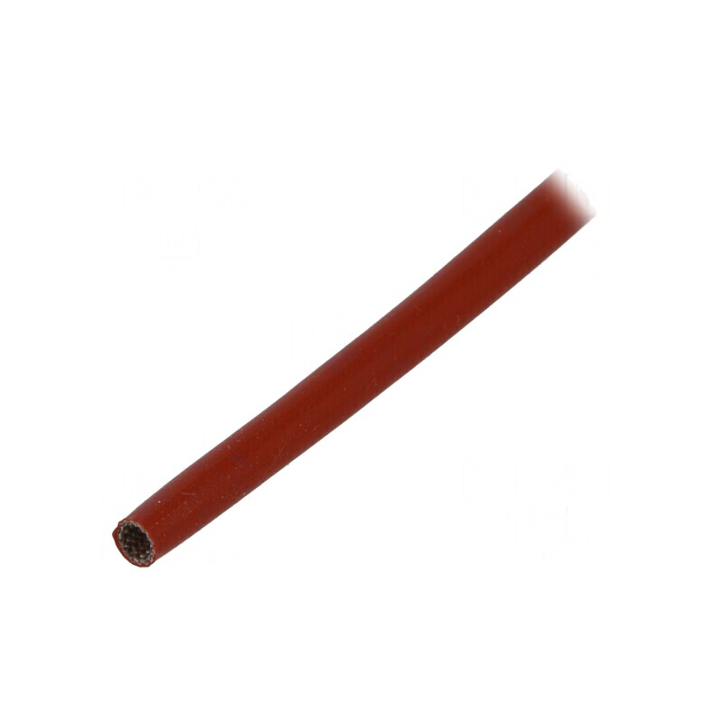 Manşon electroizolant din fibră de sticlă cărămiziu, rezistent la temperaturi între -60 şi 250°C | Electronic-mag.ro | Component