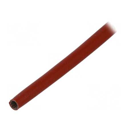 Manşon electroizolant din fibră de sticlă cărămiziu, rezistent la temperaturi între -60 şi 250°C | Electronic-mag.ro | Component