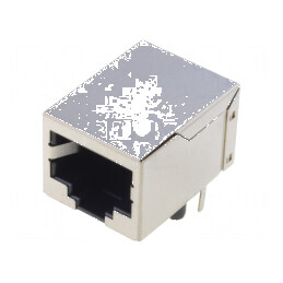 Conector RJ45 Soclu Ecranat 8 PIN 8P8C THT pentru Rețea Ethernet | Electronic-mag.ro | Componente Electronice