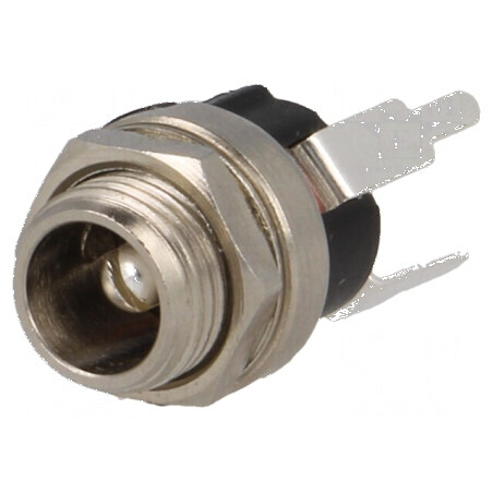 Conector de alimentare DC, soclu tată 5,5/2,5mm, 9mm - Compatibil cu diverse dispozitive electrice | Electronic-mag.ro | Compone