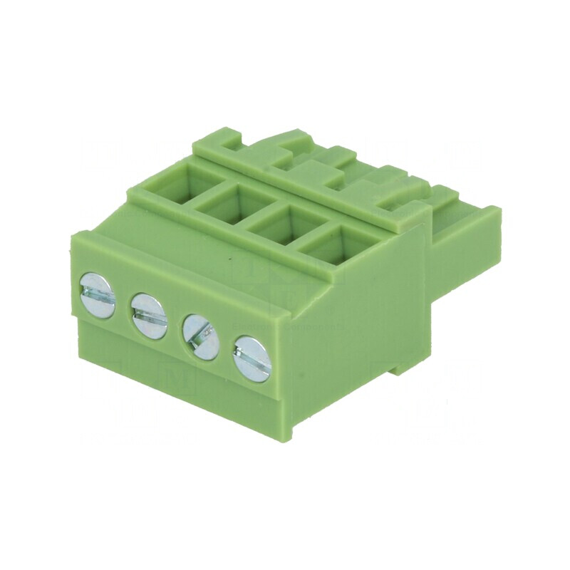 Regletă de conexiuni deconectabilă 5mm, 4 piste, unghi 90° - soluție electrică profesională | Electronic-mag.ro | Componente Ele