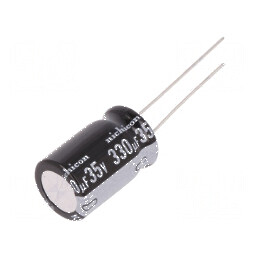 Condensator Electrolitic THT 330uF 35VDC Ø12,5x20mm ±20% - Componentă Electrónica de Calitate | Electronic-mag.ro | Componente E