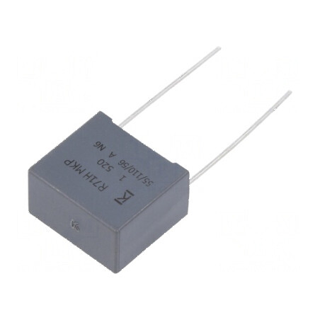 Condensator cu Polipropilenă R71, 1uF, Dimensiuni 18x16x10mm, THT, Toleranță ±10% | Electronic-mag.ro | Componente Electronice