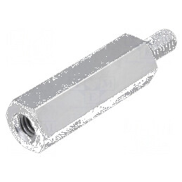 Piuliță Distanțieră Filetată 45mm, Filet Interior M6, Filet Exterior M6 - Accesorii pentru Montaj Profesional | Electronic-mag.r