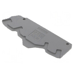 Capac Final Gri Întunecat SNK - Lățime 2mm, Înălțime 82,77mm, Temperaturi Operare -55° până la 110°C | Electronic-mag.ro | Compo
