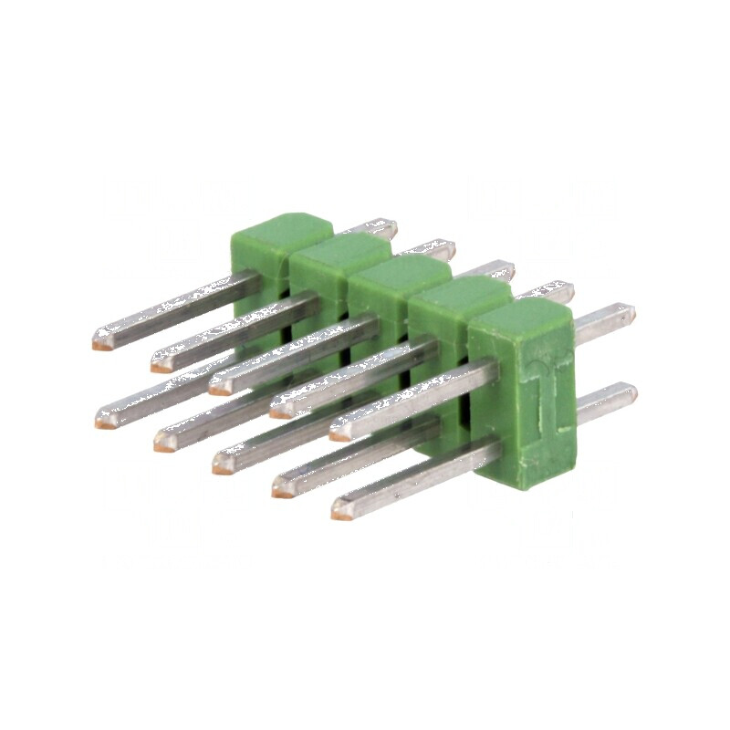 Conector AMPMODU MOD II tată cu 10 pini pentru şiruri pini | Electronic-mag.ro | Componente Electronice