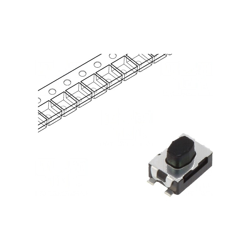 Microîntrerupător TACT SPST-NO 0,05A/32VDC SMT 2N KMR4 - Comutator Compact pentru Circuit Electric | Electronic-mag.ro | Compone