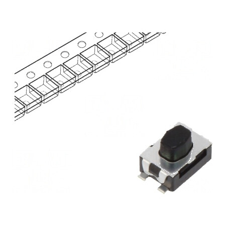 Microîntrerupător TACT SPST-NO 0,05A/32VDC SMT 2N KMR4 - Comutator Compact pentru Circuit Electric | Electronic-mag.ro | Compone