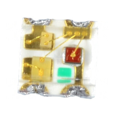 LED SMD 0605 RGB 1,6x1,6x0,7mm cu unghi de dispersie 120° și lentilă transparentă - 20mA | Electronic-mag.ro | Componente Electr