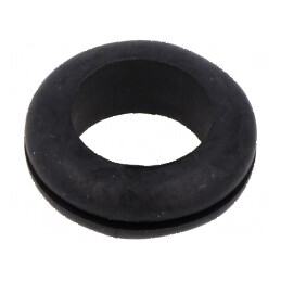 Manșon de protecție Øorif. montare 16mm Øorif. 12,5mm, negru, rezistent la temperaturi -40÷135°C, UL94HB | Electronic-mag.ro | C
