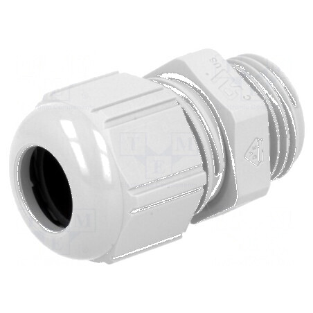 Garnitură de etanşare M16 1,5 IP68 din poliamidă gri UL94V-2 pentru protecție împotriva umidității și prafului | Electronic-mag.