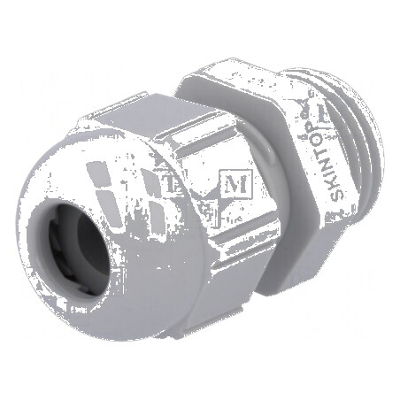 Garnitură de etanșare PG9 IP68 din poliamidă gri deschis pentru protecție împotriva apei și prafului | Electronic-mag.ro | Compo