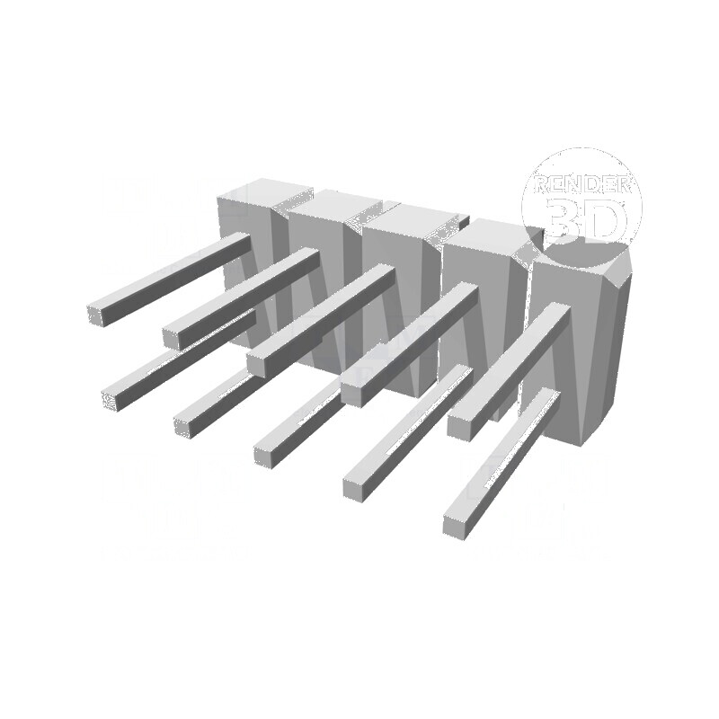 Conector C-Grid Tată PIN 10 Drept THT pentru Şiruri Pini - Componentă Electonică Profesională | Electronic-mag.ro | Componente E